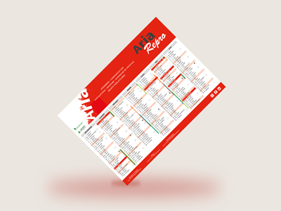 Calendrier Classique Recto Verso A4 - A5